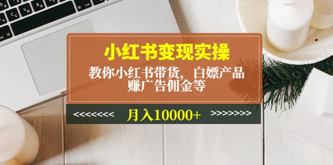 小红书变现实操：教你小红书带货，白嫖产品，赚广告佣金等-九节课