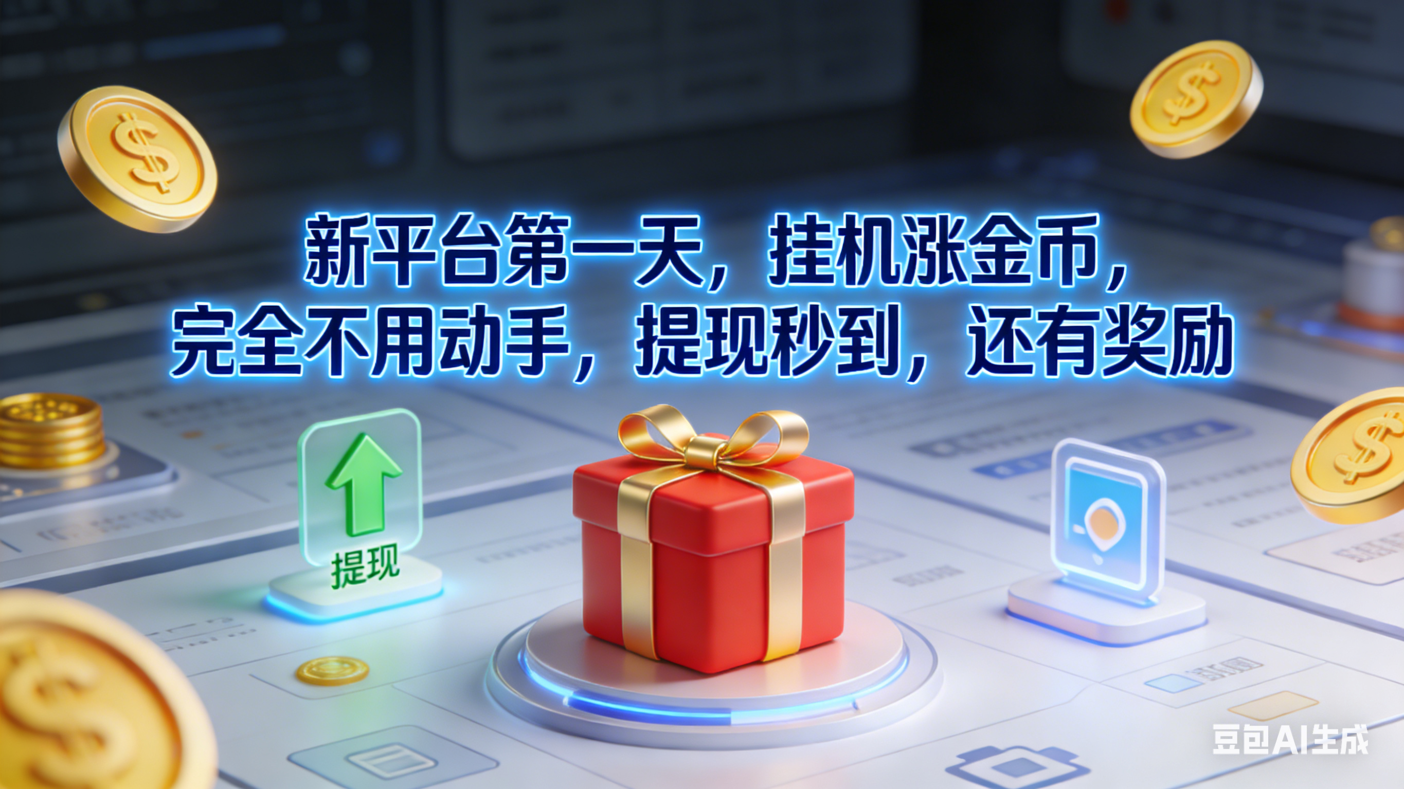 新平台第一天，挂机涨金币，完全不用动手，提现秒到，还有奖励-九节课