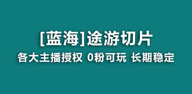 抖音途游切片，龙年第一个蓝海项目，提供授权和素材，长期稳定，月入过万-九节课